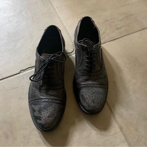Rogue Leather Cap Toe Oxfords
